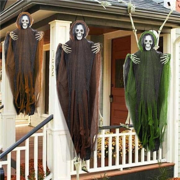 3 Pack Hanging Ghost Halloween, One 53.2
